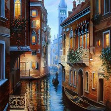 Схема вышивки «пейзаж»