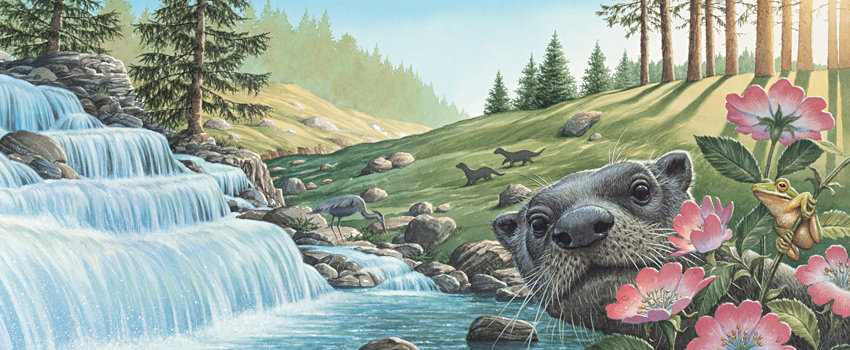 у водопада - оригинал