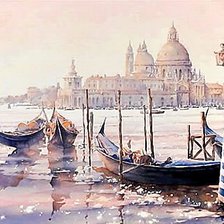 Схема вышивки «Худ. Кристиан Гранью. Венеция.»