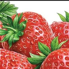 Схема вышивки «клубника»