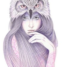 Схема вышивки «девушка»