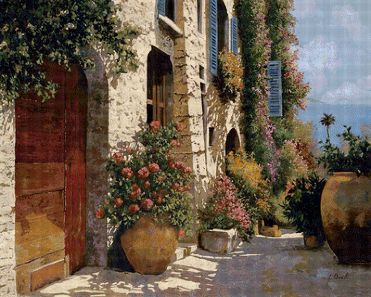 Итальянский дворик 2 - италия, двор, пейзаж - предпросмотр