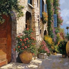 Схема вышивки «Итальянский дворик 2»