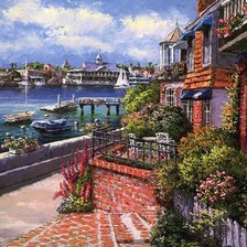 Схема вышивки «Итальянский дворик 3»