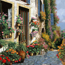 Схема вышивки «Итальянский дворик 4»