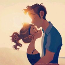 Схема вышивки «поцелуйчик»