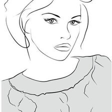 Схема вышивки «девушка»