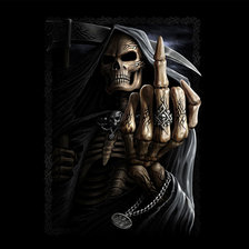 Схема вышивки «Скелет пожелание»