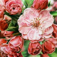 Схема вышивки «цветы»