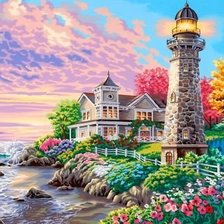 Схема вышивки «маяк»