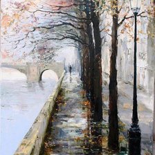 Схема вышивки «Нежный дождь»