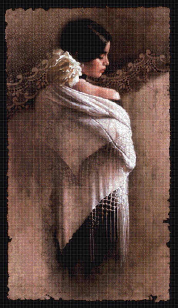 Испанка с платком - испанка девушка - предпросмотр