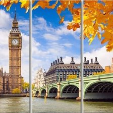 Схема вышивки «Англия триптих»