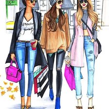 Схема вышивки «подружки»