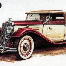 Схема вышивки «Ретро автомобиль6»