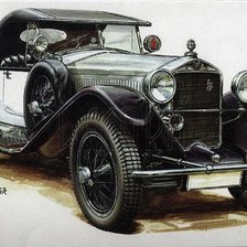 Схема вышивки «Ретро автомобиль8»