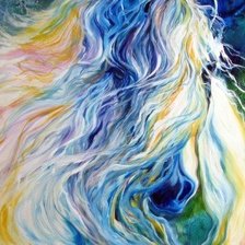 Схема вышивки «радужный конь»