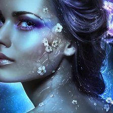 девушка ночь