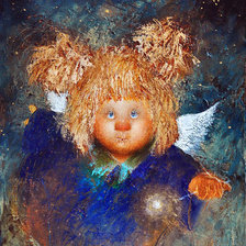 Схема вышивки «Рыжочек-ангелочек 1»