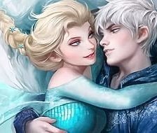 Схема вышивки «Эльза и Ледяной Джек»