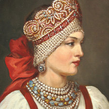 Схема вышивки «Русская красавица»