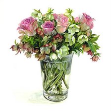 Схема вышивки «цветы Фуджико»