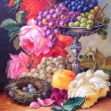 Схема вышивки «натюрморт в старинном стиле»