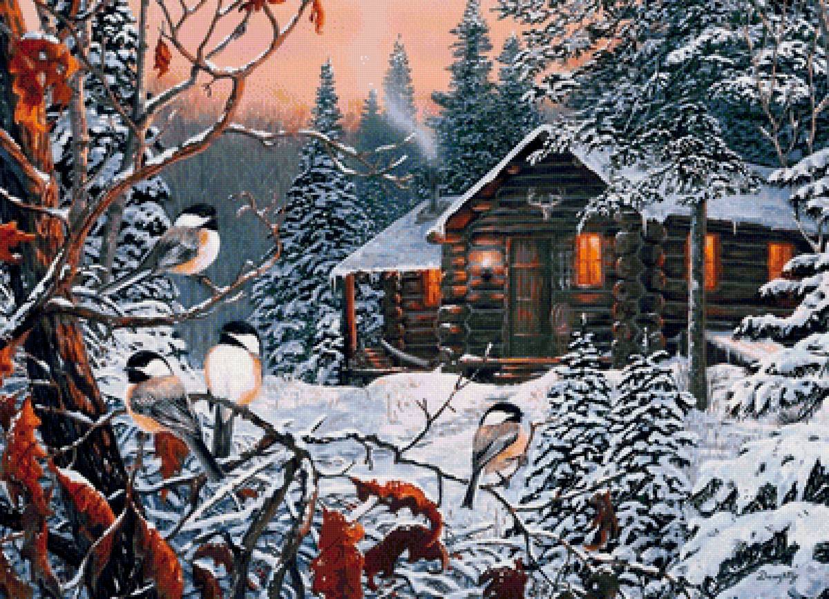 №1321795 - пейзаж, птицы - предпросмотр