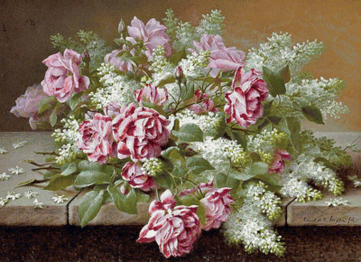 розы - розы. сирень. цветы. букет - предпросмотр