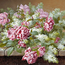 Схема вышивки «розы»