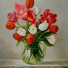 Схема вышивки «весенние цветы»