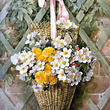 Схема вышивки «цветы»