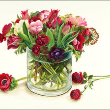 Схема вышивки «анемоны Фуджико»