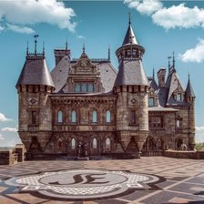 Схема вышивки «Замок»