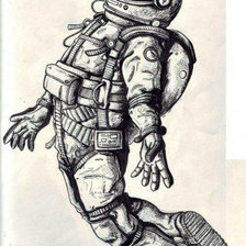 Схема вышивки «Космонавт»