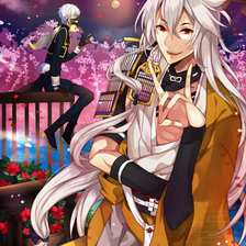 Схема вышивки «Кицунэ»