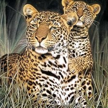 Схема вышивки «Рядом с мамой»