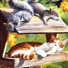 Схема вышивки «Серия "Фауна"»