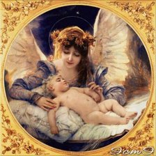 Схема вышивки «Ангел-хранитель»