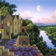 Схема вышивки «замок»