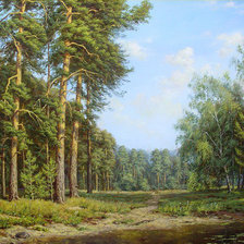 Схема вышивки «пейзаж»