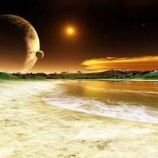 Схема вышивки «Инопланетный пейзаж»