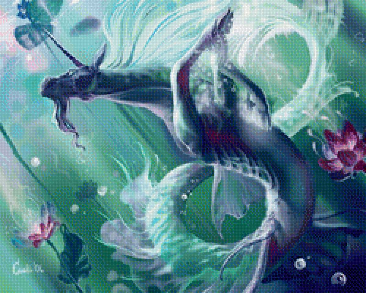 дракон воды - дракон, фэнтези - предпросмотр