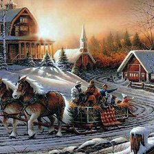 Схема вышивки «Пейзаж»