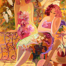 Схема вышивки «девушки»