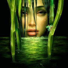 Схема вышивки «девушка»