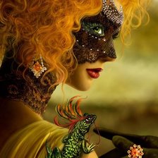 Схема вышивки «девушка»