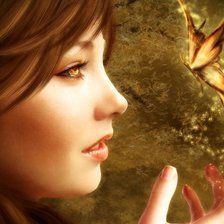 Схема вышивки «девушка»