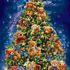 Схема вышивки «елка»