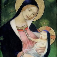 Схема вышивки «мадонна»